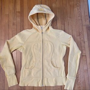 Lululemon Scuba Yellow Zip Up Hoodie Sz 6